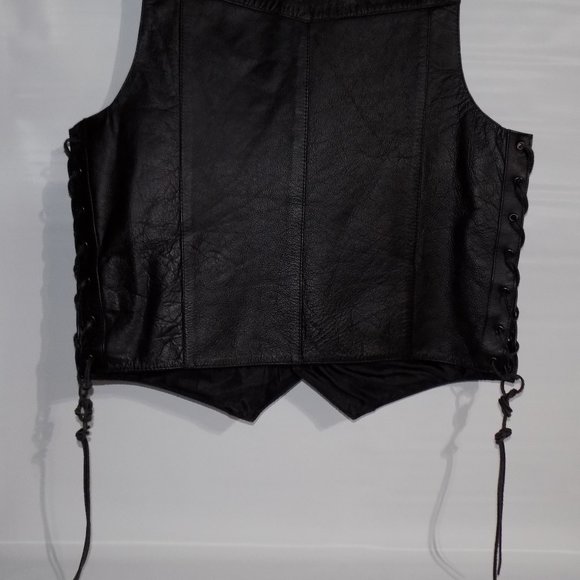 FMC Leather Motorcycle Vest - Picture 5 of 6